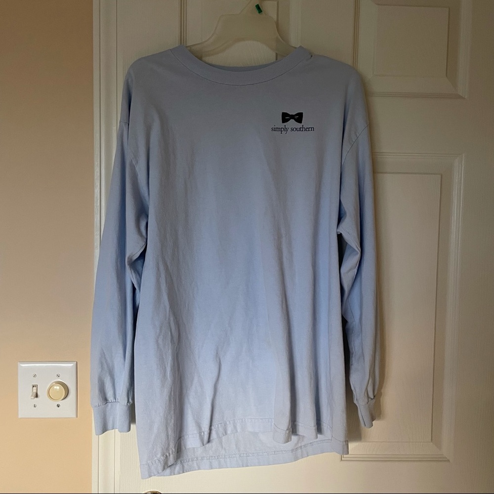 Simply Southern Long Sleeve Blue Sweatshirt